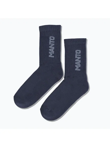 MANTO Logotype 23 zokni 1 pár grafit. Méret: L szürke