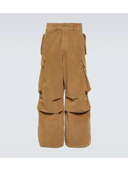 Manšestrové cargo kalhoty Alanui hnědé