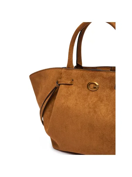 Τσάντα Guess Allegra Ανοιχτό καφέ