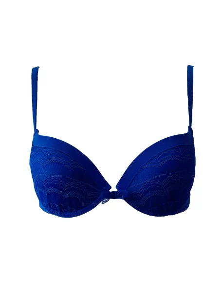 Бюстгальтер HUIT 8 Love in Shanghai поліамід/поліестер синій
