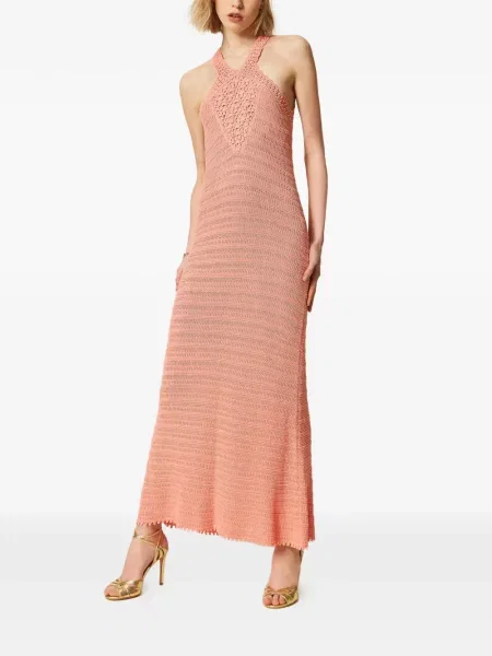 Rochie Twinset tricotate de costum roz