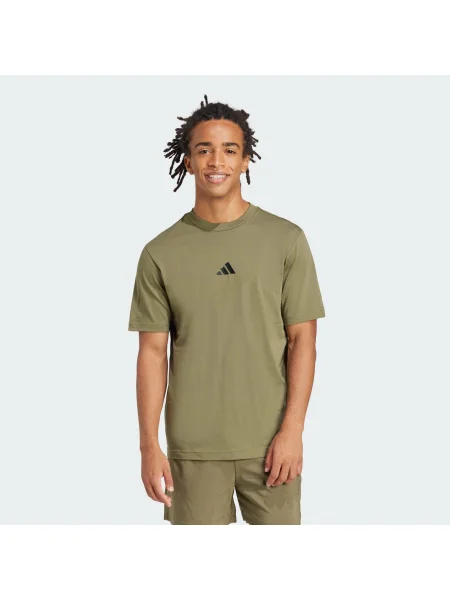 ADIDAS SPORTSWEAR Tehnička sportska majica Essentials kaki crna