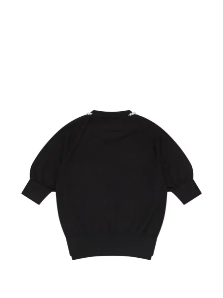 Pulover Simone Rocha cu perle negru