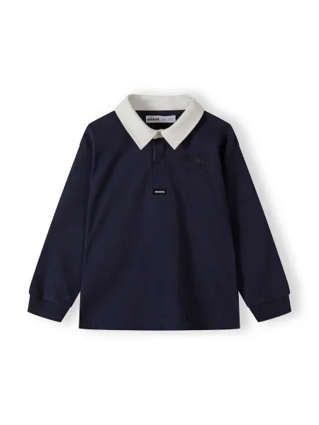 MINOTI Tricou albastru închis alb