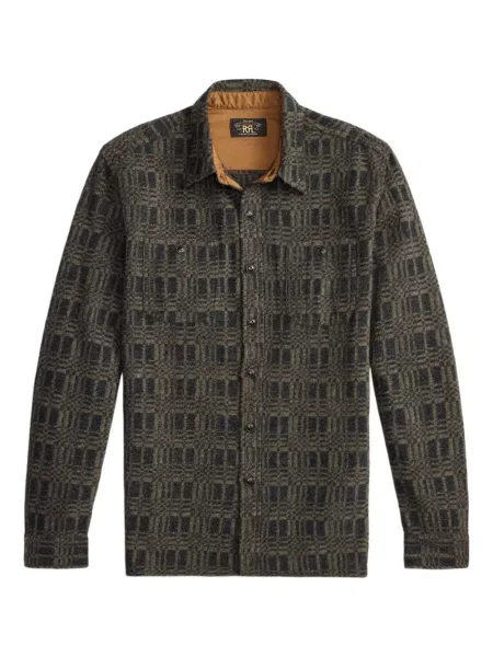 Košulja Ralph Lauren Rrl karirana siva