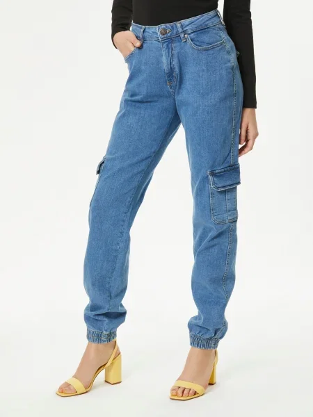 Urban Classics Rifľové kapsáče denim modrá