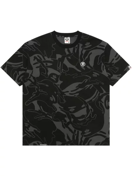 Tricou Aape By A Bathing Ape cu model camuflaj negru