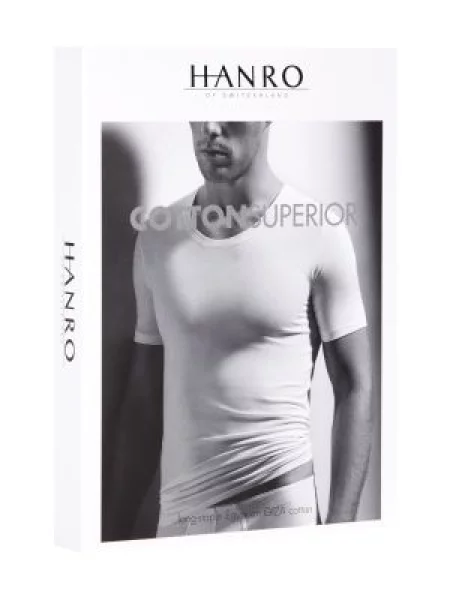 T-shirt z okrągłym dekoltem Hanro czarna