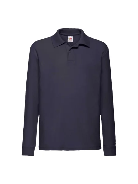 Tricou polo copii Fruit Of The Loom albastru