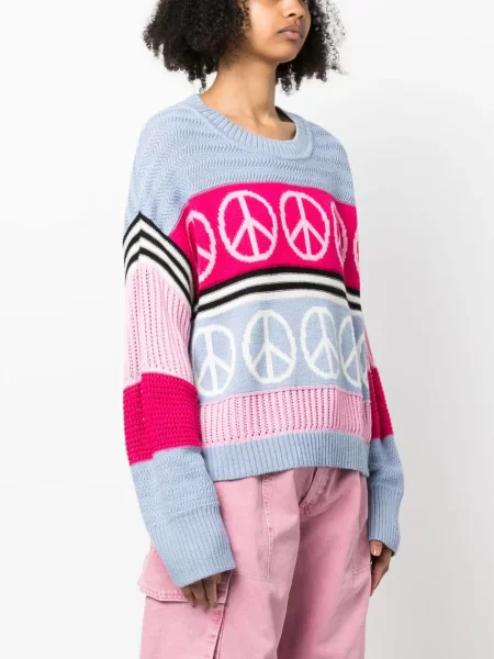 Sveter Moschino Jeans modrá