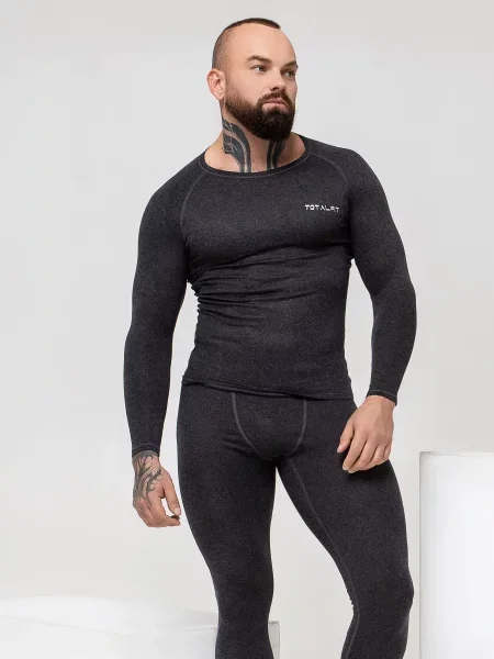 Термобілизна TOTALFIT Термолонгслів ліоцелл/поліестер сірий