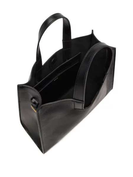 Geanta de piele Bally din piele negru