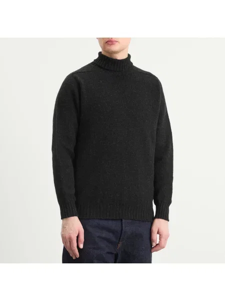 Sweter z golfem Jamieson's Of Shetland czarny