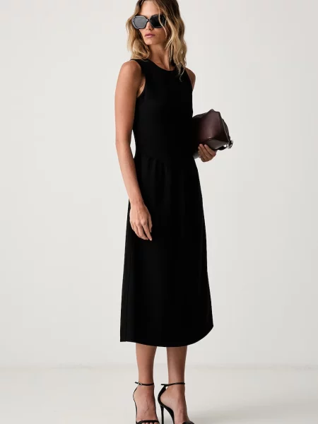 Calvin Klein rochie evazată negru