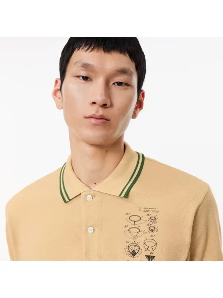 Поло Lacoste коричневое