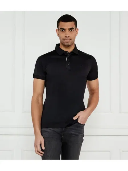 Karl Lagerfeld Polo PRESS BUTTON negru