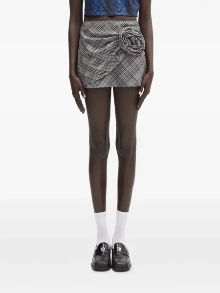 Fustă Ambush în carouri gri