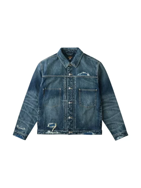 Kurtka jeansowa Evisu niebieska
