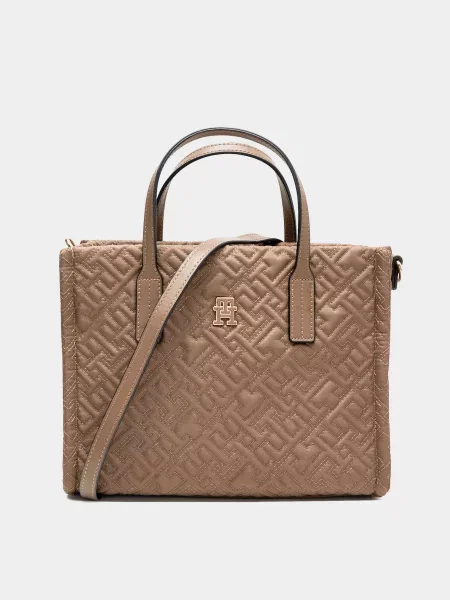 Tommy Hilfiger TH CITY MINI TOTE MONO NYLON Сумка коричневий