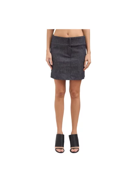 Spódnica jeansowa Courreges szara