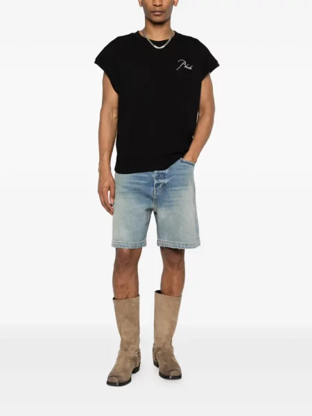 Pantaloni scurți Rhude cu autograf albastru
