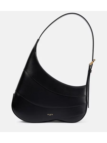 Geanta de piele Alaïa din piele negru