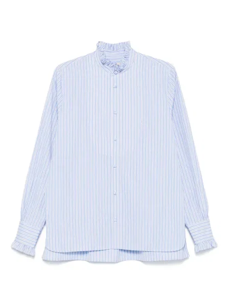 Pruhovaná košile Valentino Garavani modrá