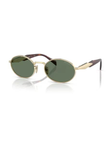 Prada Okulary Przeciwsłoneczne Pr gold zielone