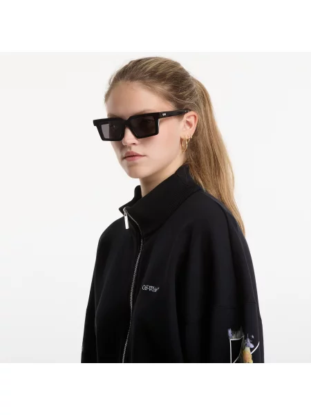Hanorac Off-white cu model floral alb