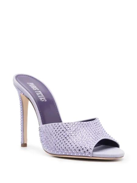 Sandale Paris Texas din piele de cristal violet