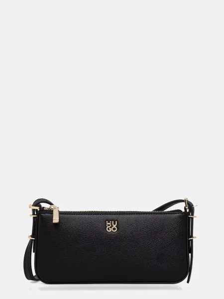 HUGO crossbody torbica iz umetnega usnja Neeko PN_Crossb Flat črna