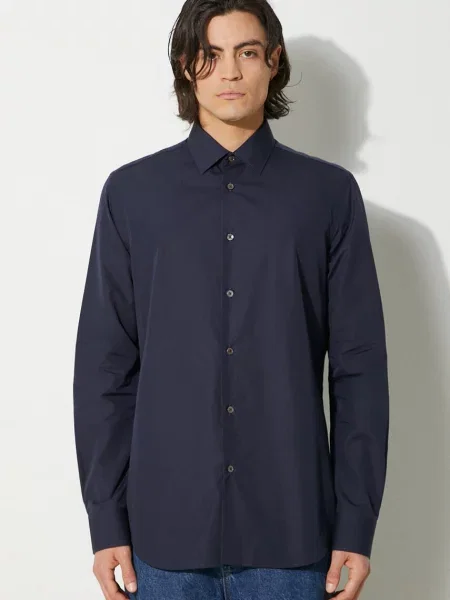 Paul Smith camasa din barbati marin cu guler clasic regular albastru