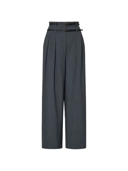 Pantaloni Liu Jo de flanelă verde