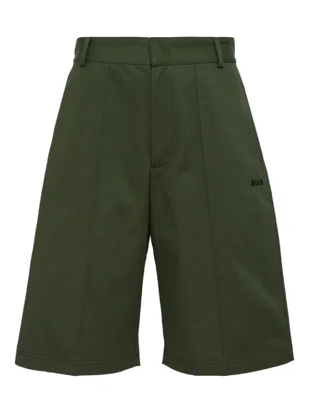 Bermudy Msgm s výšivkou zelené