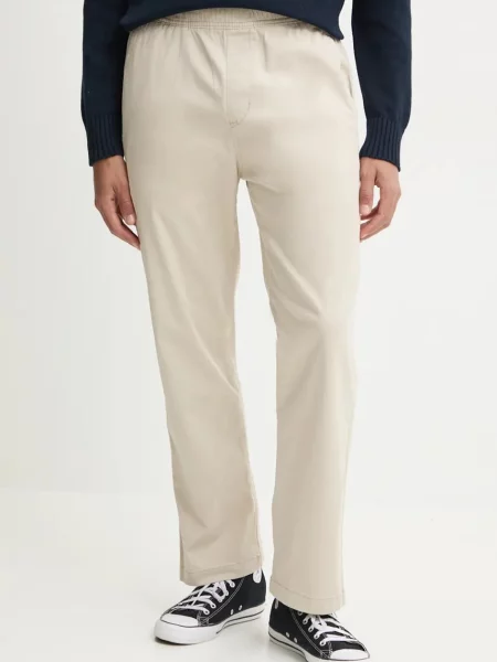 Панталон Hollister Co. със стандартна кройка бежово