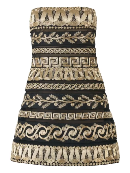 Rochie mini Carolina Herrera fără bretele de costum mini negru