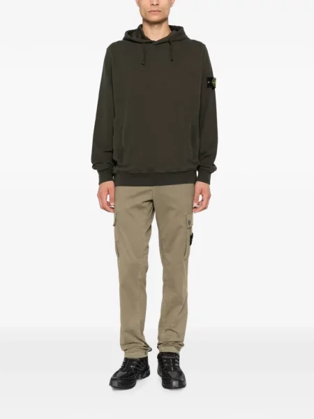 Hanorac cu glugă Stone Island cu strasuri maro