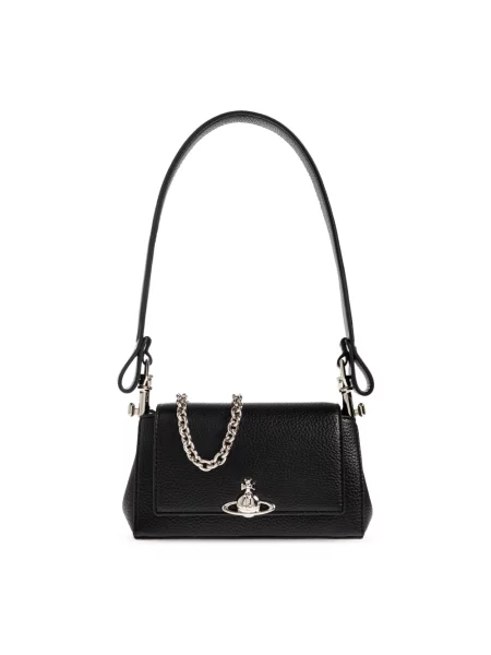 Torebka Vivienne Westwood z logo czarna