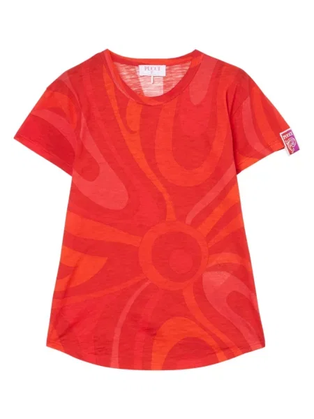 Tricou Pucci cu imagine cu imprimeu abstract roșu