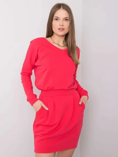 Oblekové šaty Fashionhunters červená