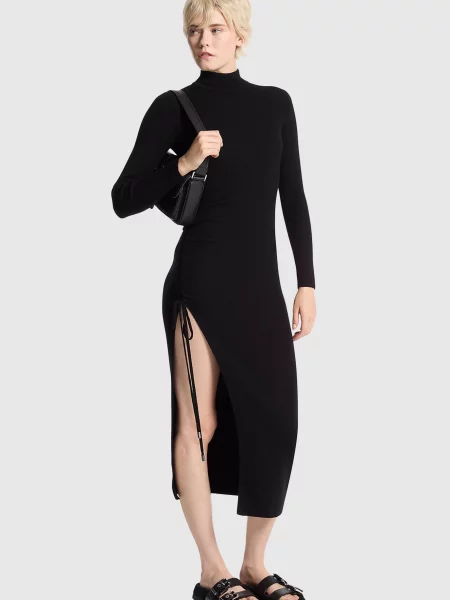 Вовняна сукня Michael Kors чорна