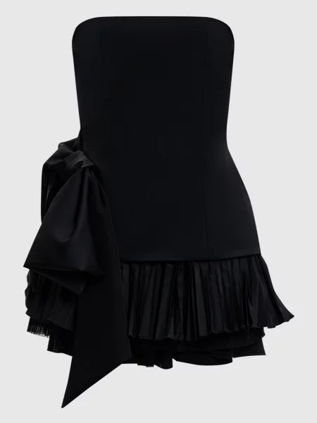 Сукня міні з бантом Alexander Mcqueen чорна
