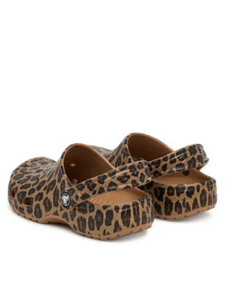 Papucs Crocs Classic Animal Clog barna