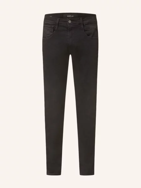Replay Jeansy Anbass Slim Fit blau czarne