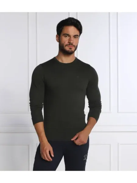 Calvin Klein de lână pulover verde