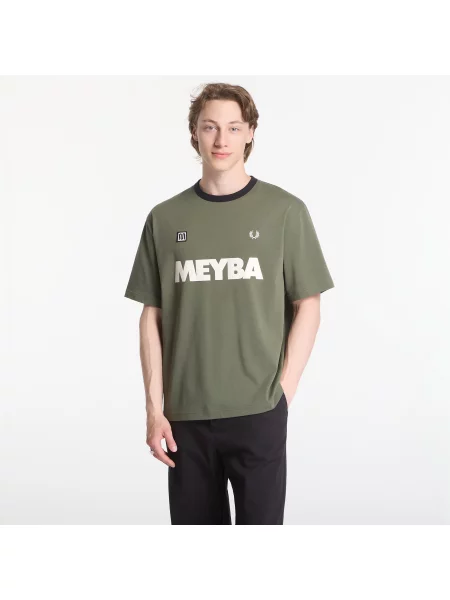 Tricou Fred Perry Meyba Ringer T-Shirt Green M verde