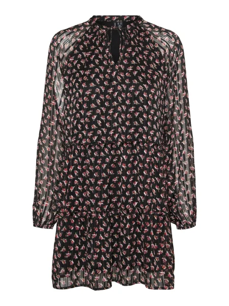 VERO MODA Ruha SOFIA fáradt rózsaszín / piros / fekete / piszkosfehér