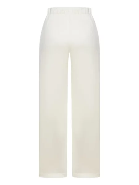 Šilkinės kelnės Max Mara balta