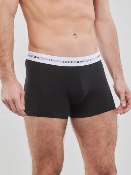 Tommy Hilfiger Underwear Boxeralsók szürke / piros / fekete fehér
