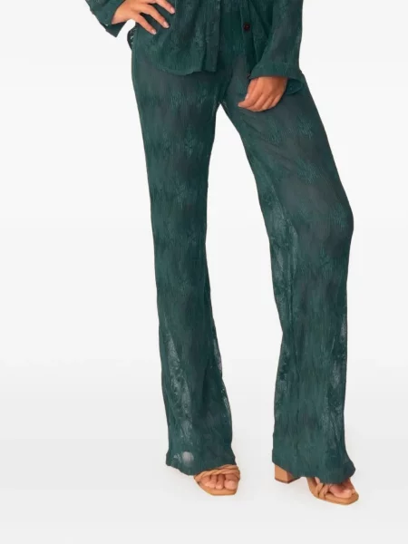 Spodnie dzwony Azulu dzwony zielone